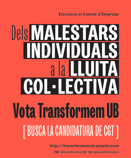 Transformem UB candidatura CGT