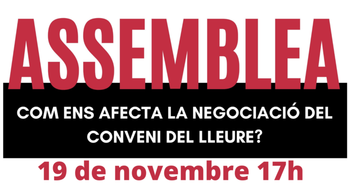 CGT Lleure, Assemblea 19 novembre 2021