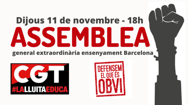 Assemblea extraordinària Barcelona 11 nov 2021