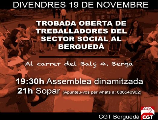 Trobada sector social Berga 19 nov 2021