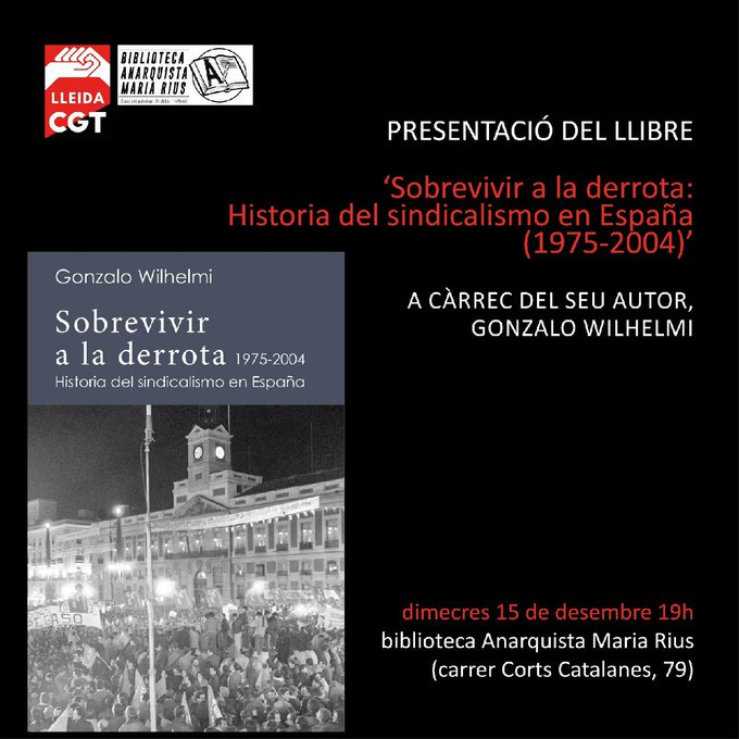 Presentació Sobrevivir a la derrota Lleida 15 desembre 2021