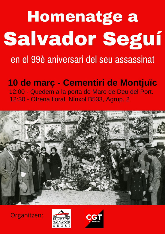 Homenatge Salvador Segui 10 mar 2022