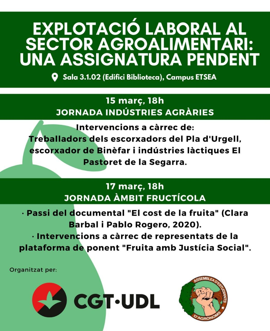 Explotació laboral al sector agroalimentari - CGT UdL