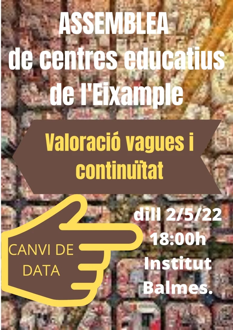 Assemblea Educacio Example Barcelona 2 maig 2022