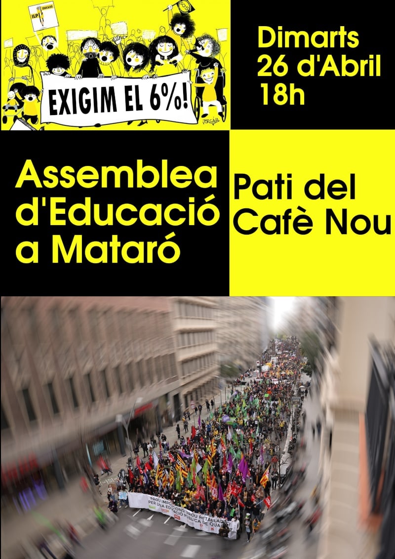 Assemblea Educació Mataró 26 abril 2022