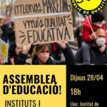 Assemblea Educació Sant Pol de Mar 28 abril 2022