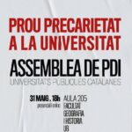 Prou precarietat a la Universitat 31 maig 2022