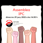 Assemblea IPC CGT-UOC 29 juny 2022