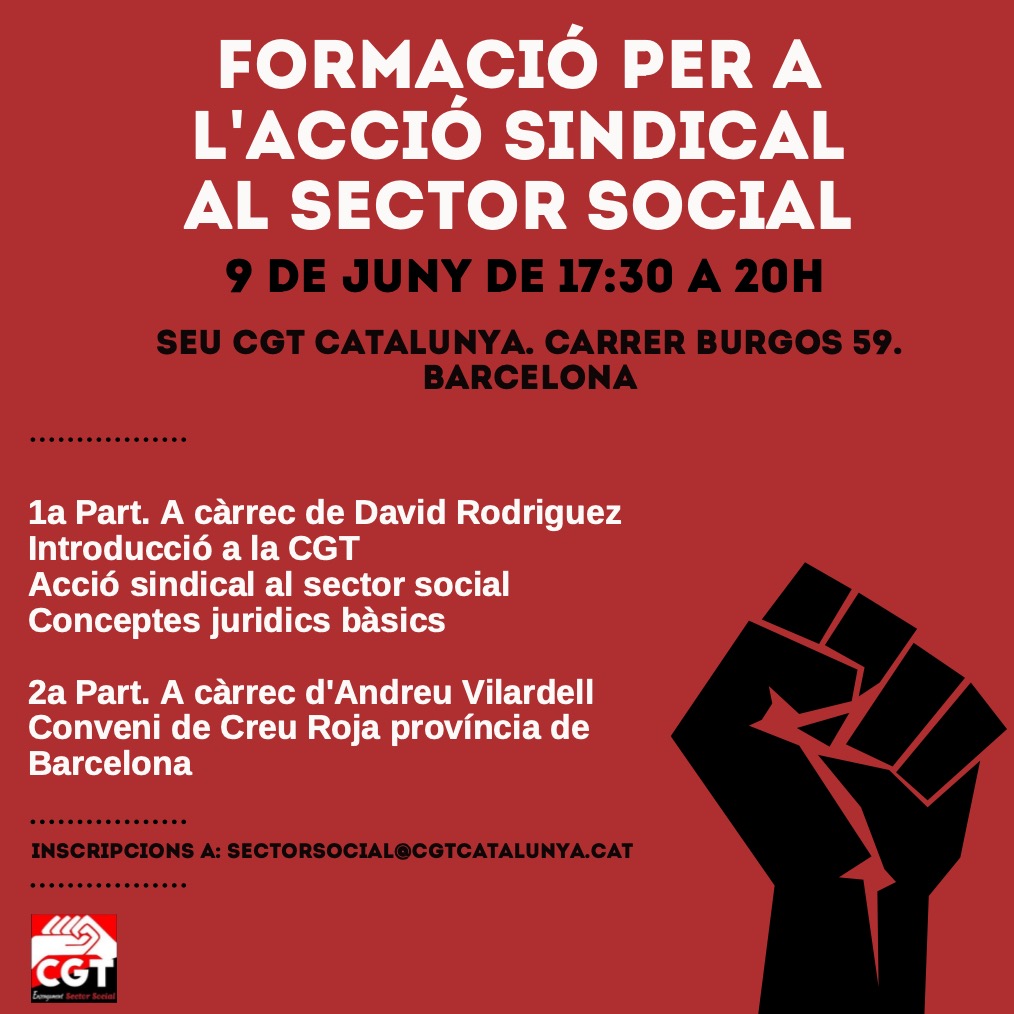 Formació per a l'acció sindical al Sector Social 9 juny 2022