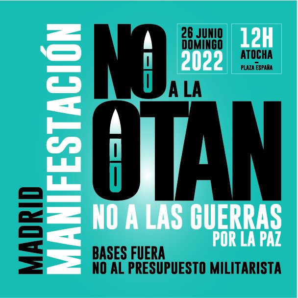 No a la OTAN Madrid 26 juny 2022