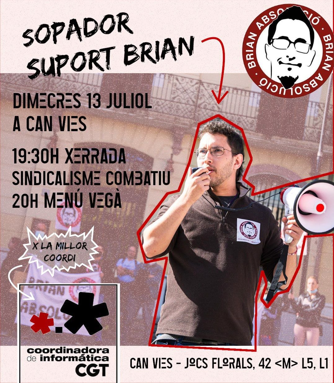 Sopador suport Brian 13 juliol 2022