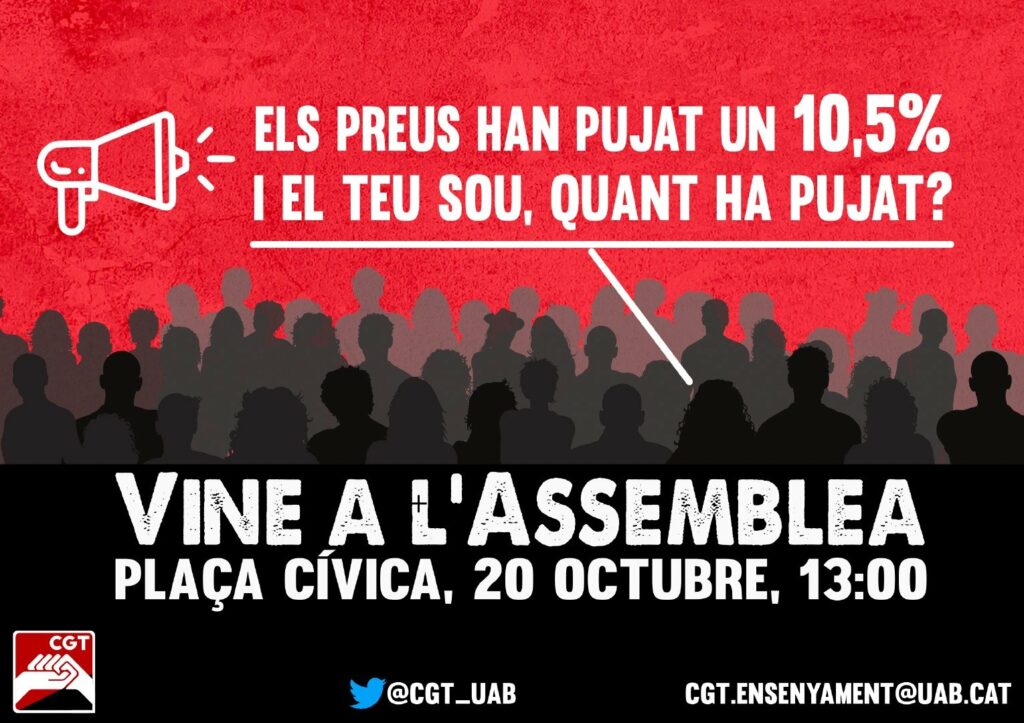 Assemblea CGT UAB 20 oct 2022