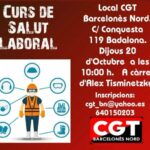 Curs Salut Laboral CGT Barcelones Nord 20oct2022