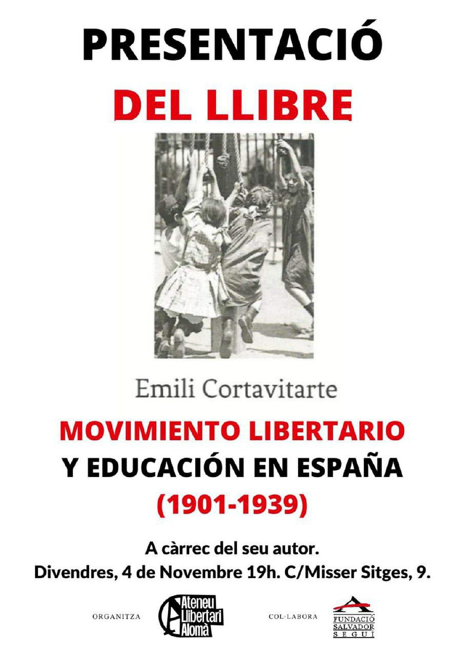 Moviment llibertari i educació en Espanya 4nov2022