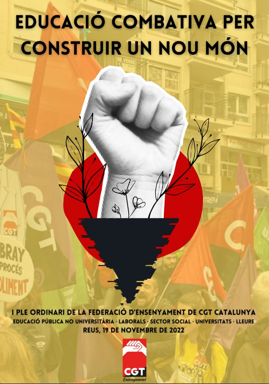 1r ple ordinari de la Federació d'Ensenyament de CGT Catalunya, Reus 2022