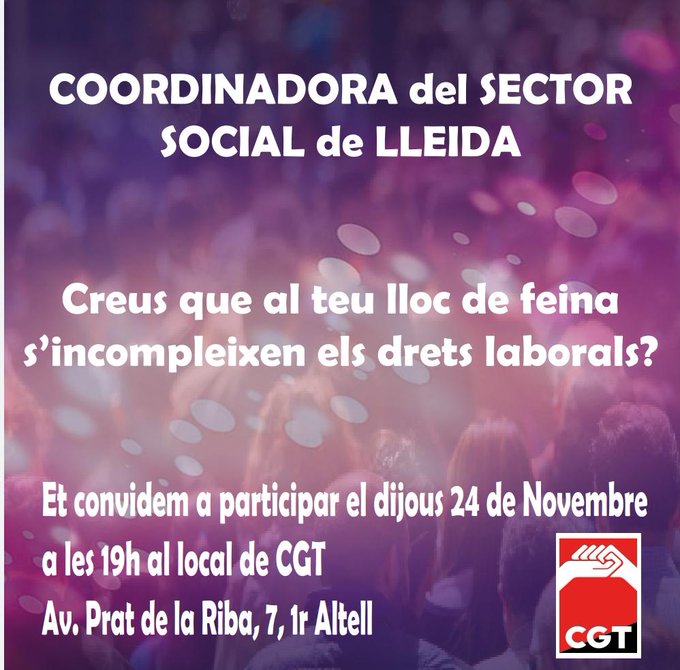 Assemblea Sector Social Lleida 24nov2022