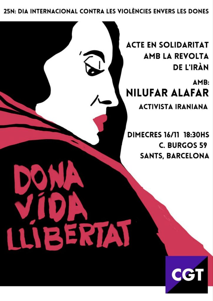 Acta solidaritat revolat Iràn 16 nov 2022