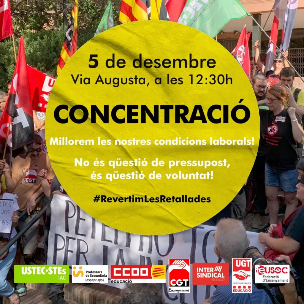 Concentració educació 5des2023