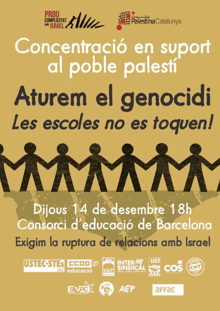 Concentració suport Palestina 14des2023
