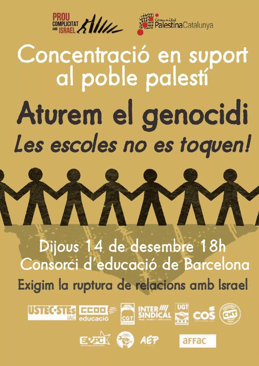 Concentració suport Palestina 14des2023