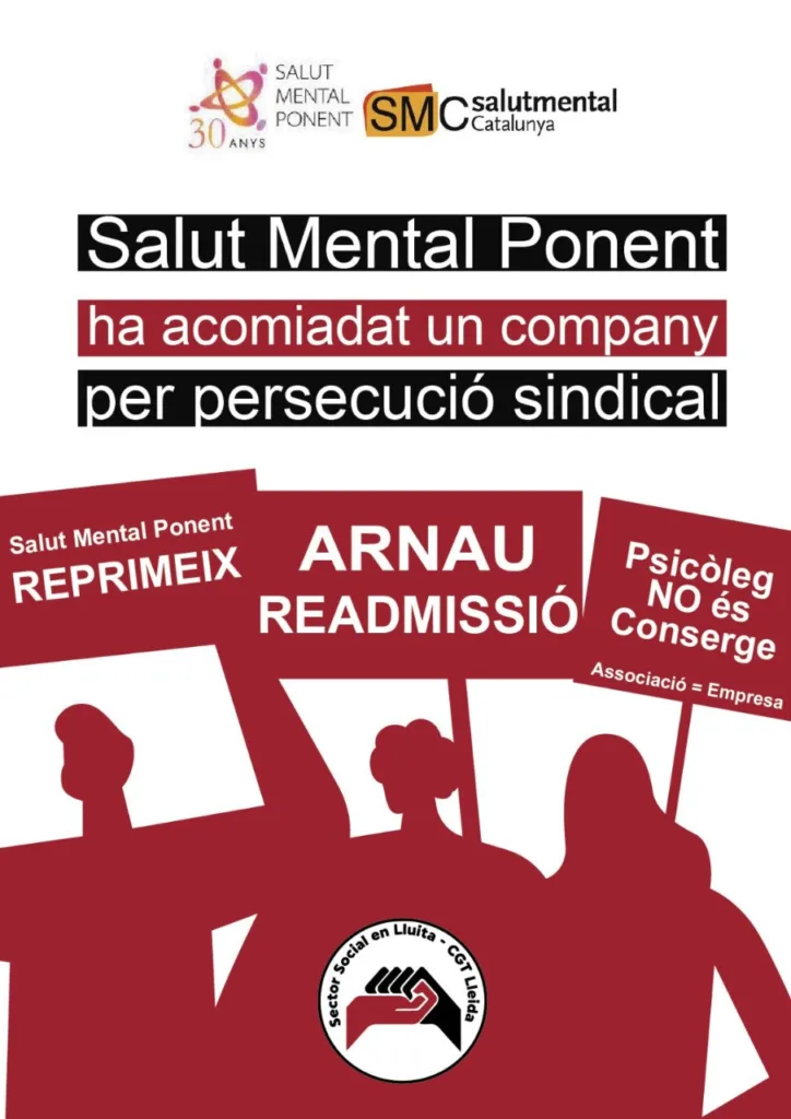 Salut Mental Arnau readmissió CGT Lleida gener2024