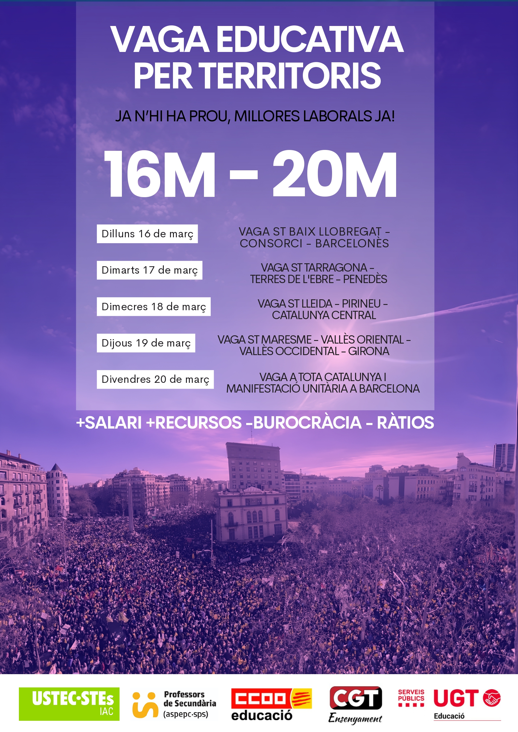 Vaga Educativa per Territoris del 16 al 20 març 2026