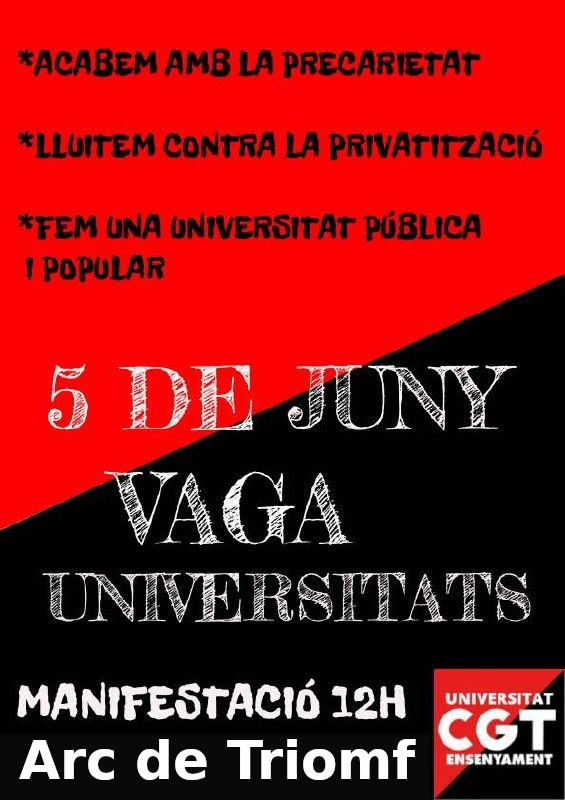 Vaga Universitats Catalunya 5juny2026